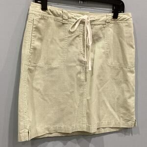 Talbots Womens Skirt Size 10 Green Seersucker‎ Classic Preppy Cotton Summer
